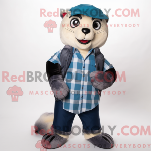 Navy Weasel maskot kostume...
