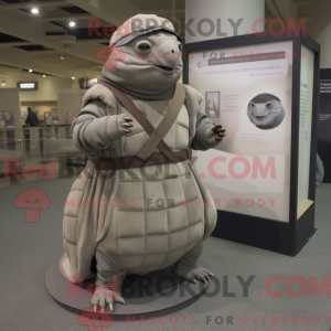 Gray Glyptodon mascot...