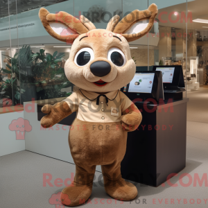 Tan Deer-maskotdraktfigur...