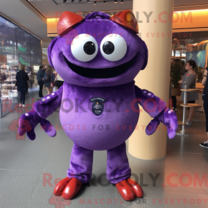 Maskotdraktfigur Purple...