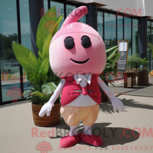 Rosa reddik maskot kostyme...