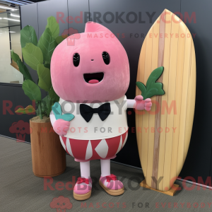 Pink Radish mascot costume...