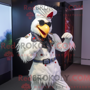 White Roosters maskot...