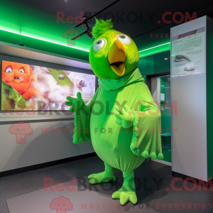 Green Hens mascottekostuum...