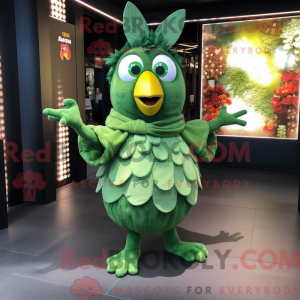 Green Hens mascottekostuum...