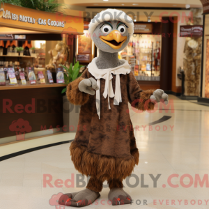 Brown Ostrich mascot...