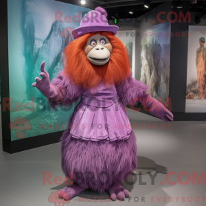 Lilla orangutang maskot...