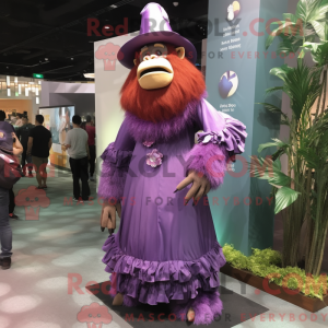 Lilla orangutang maskot...