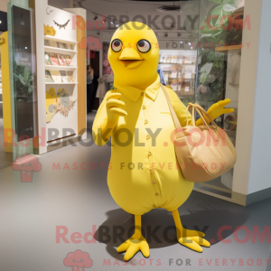 Maskottchenkostüm Gelbe...