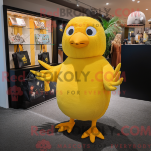 Gul Blackbird maskot...