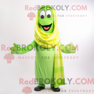 Postava maskota Lime Green...