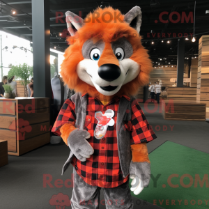 Orange Say Wolf mascot...