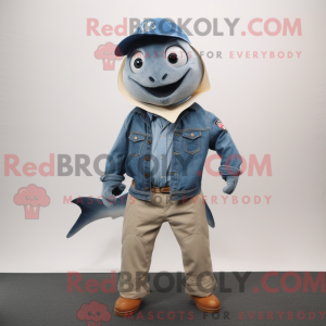 Maskottchenkostüm Gray Tuna...