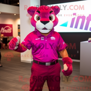 Magenta Puma máscara...