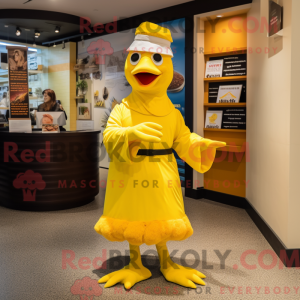 Yellow Seagull mascot...