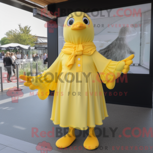 Gul måge maskot kostume...
