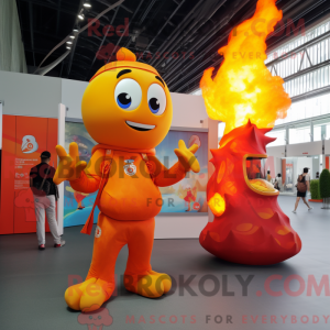Disfraz de mascota Orange...