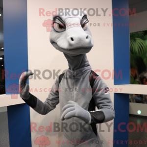 Stříbrná postava maskota...