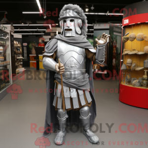 Sølv Roman Soldier-maskot...