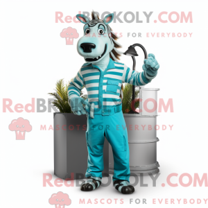 Cyan Zebra máscara de...