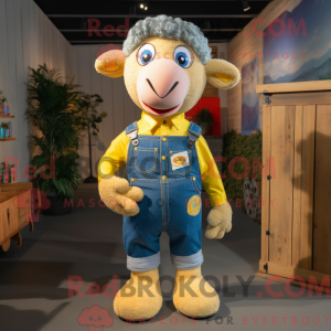 Gule får maskot kostume...