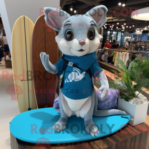 Blue Flying Squirrel mascot...