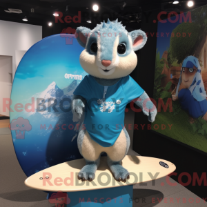 Blue Flying Squirrel mascot...