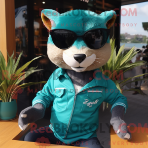 Postava maskota Teal Marten...