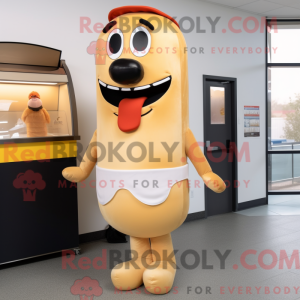 Postava maskota Tan Hot Dog...