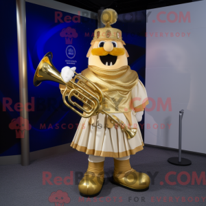 Guld sækkepibe maskot...