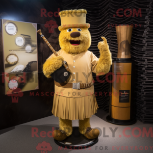 Guld sækkepibe maskot...