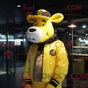 Lemon Yellow Jersey Cow...
