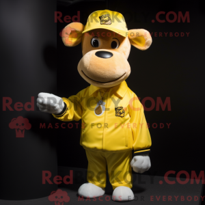 Citrongul Jersey Cow maskot...