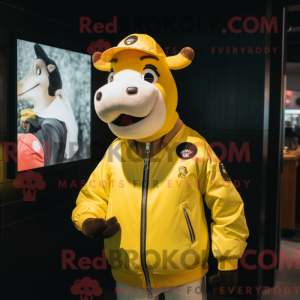 Lemon Yellow Jersey Cow...