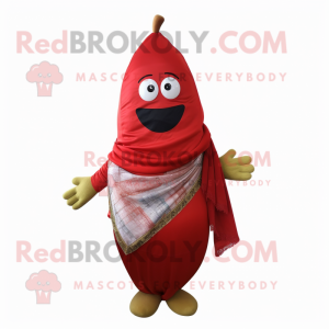 Red Pear mascotte kostuum...