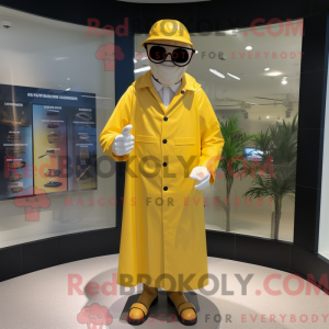 Gold Doctor mascot costume...