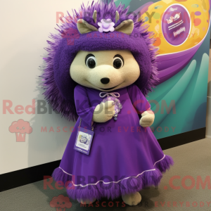 Purple Hedgehog mascot...