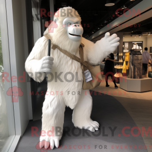 White Gorilla mascot...