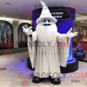 White Wizard mascot costume...