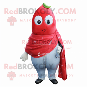 Red Pear mascotte kostuum...