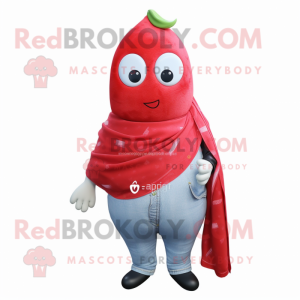 Red Pear maskot kostume...