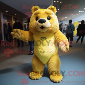 Yellow Beaver mascot...