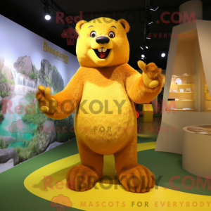 Yellow Beaver mascot...