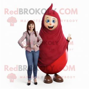 Red Pear mascotte kostuum...