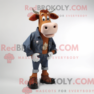 Rust Jersey Cow maskot...