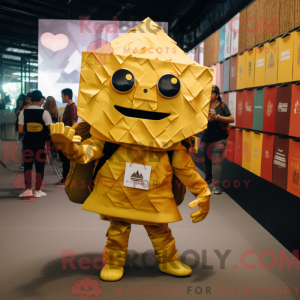 Gold Nachos maskot kostume...