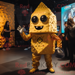 Gold Nachos maskot kostume...
