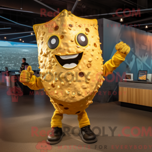 Gold Nachos maskot kostume...