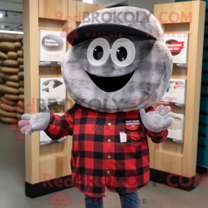 Grå Bagels maskot kostume...