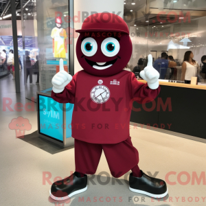 Maroon Wrist Watch mascot...